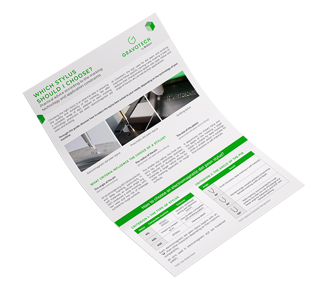 Mockup of Gravotech styli guide