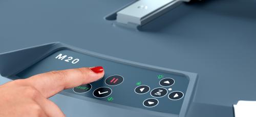 The M20 is easy to use thanks to its simple control buttons