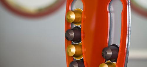 Coffee capsule holder : engraving and laser cutting