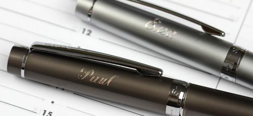 Engraving on pens