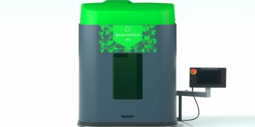 Front view of LW2 industrial laser engraver 