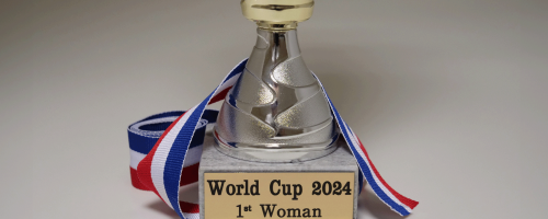 Engraved trophy with M20 X