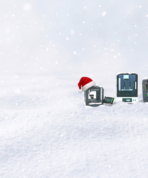 M20 X, WeLase™ and LightSpeed 300 engraving machines in the snow