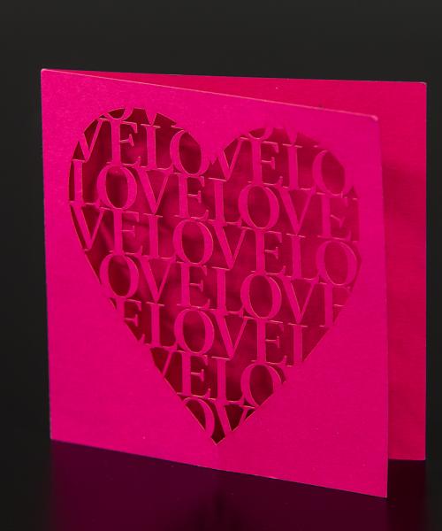 Pink card for Valentin’s day