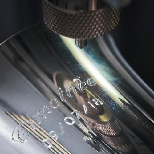 Stainless steel engraving Gravotech