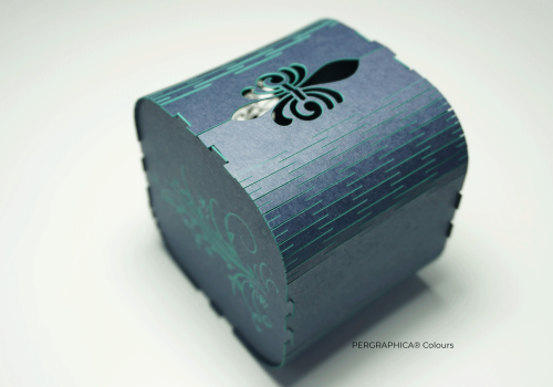 Box made with Pergraphica® Colours paper
