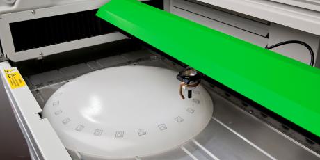Plastic engraving with co2 laser engraver