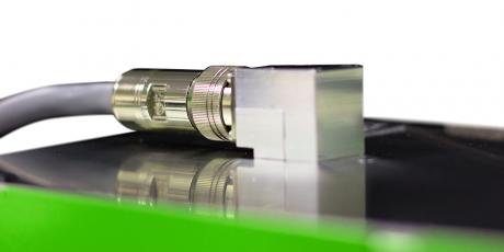 Angle connectors for easy disconnnect of cords